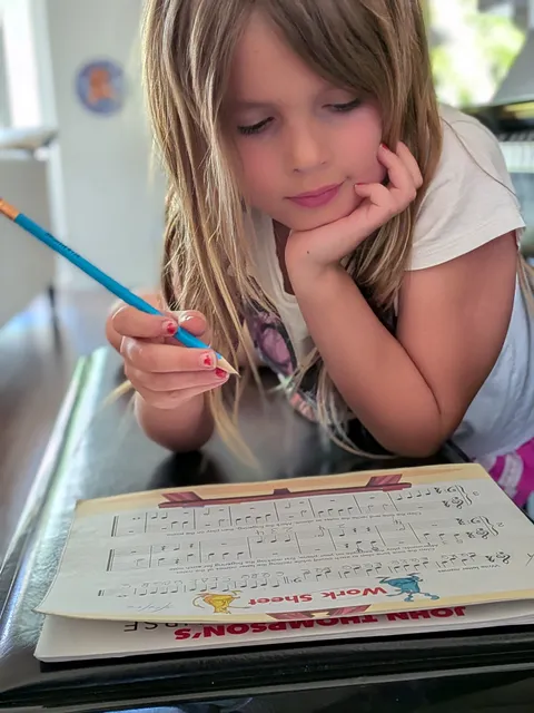 Student music lesson, photo 18